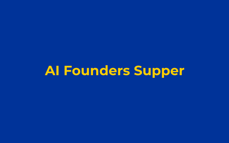 AI Founders Supper Paris event card