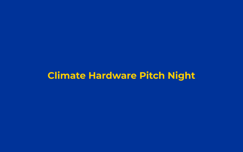 Copenhagen Climate Hardware Pitch Night event card