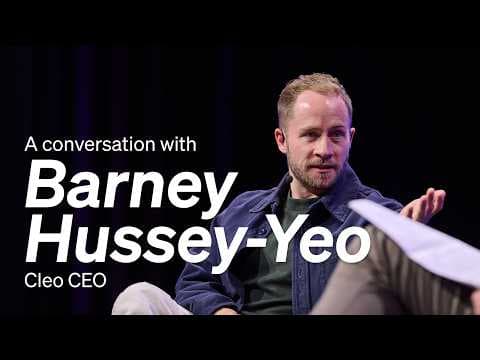 Video thumbnail: Barney Hussey-Yeo in conversation with John Collison