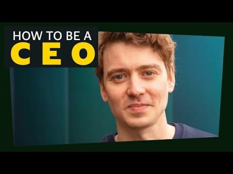 Video thumbnail: How to be a CEO podcast - Euan Blair, Multiverse CEO