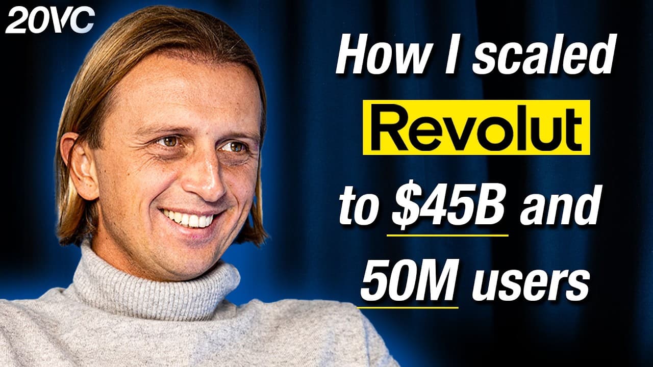 Video thumbnail: Nik Storonsky, Revolut: what it takes to reach a $100BN valuation