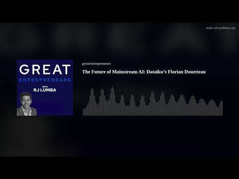 Video thumbnail: The Future of Mainstream AI: Dataiku's Florian Douetteau