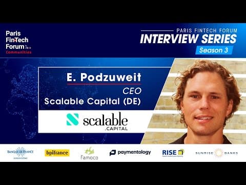 Video thumbnail: Interview of Erik Podzuweit CEO Scalable Capital