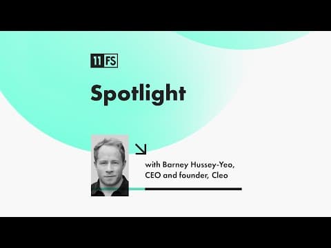 Video thumbnail: Harnessing the power of AI to improve financial wellbeing with Cleo's Barney Hussey-Yeo