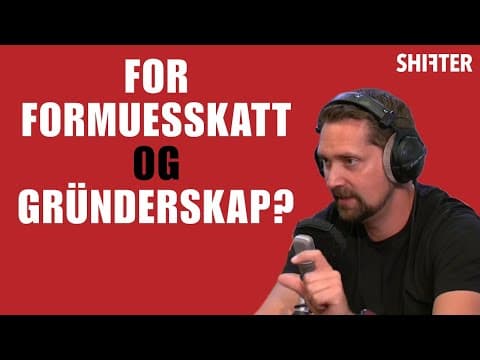 Video thumbnail: Kan man være for formuesskatt og fortsatt være for gründerskap? Med Karl Munthe-Kaas, medgründer Oda