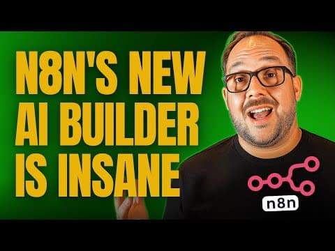 Video thumbnail: n8n's NEW AI Workflow Builder Demo (and full review)