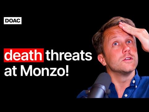 Video thumbnail: Monzo CEO On Death Threats, Depression & Digital Banking Wars: Tom Blomfield