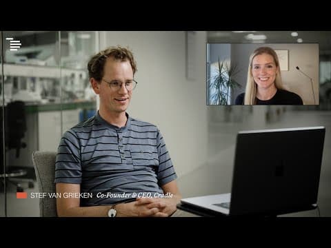 Video thumbnail: Catching up with Cradle's co-founder Stef van Grieken