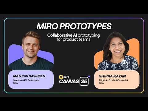 Video thumbnail: Miro AI Prototyping Tutorial for Product Teams