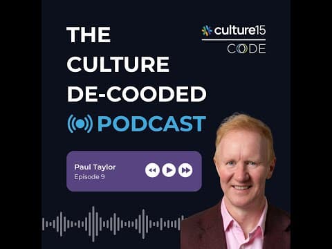 Video thumbnail: Culture de-cooded #9 featuring Paul Taylor, CEO and founder of Thought Machine