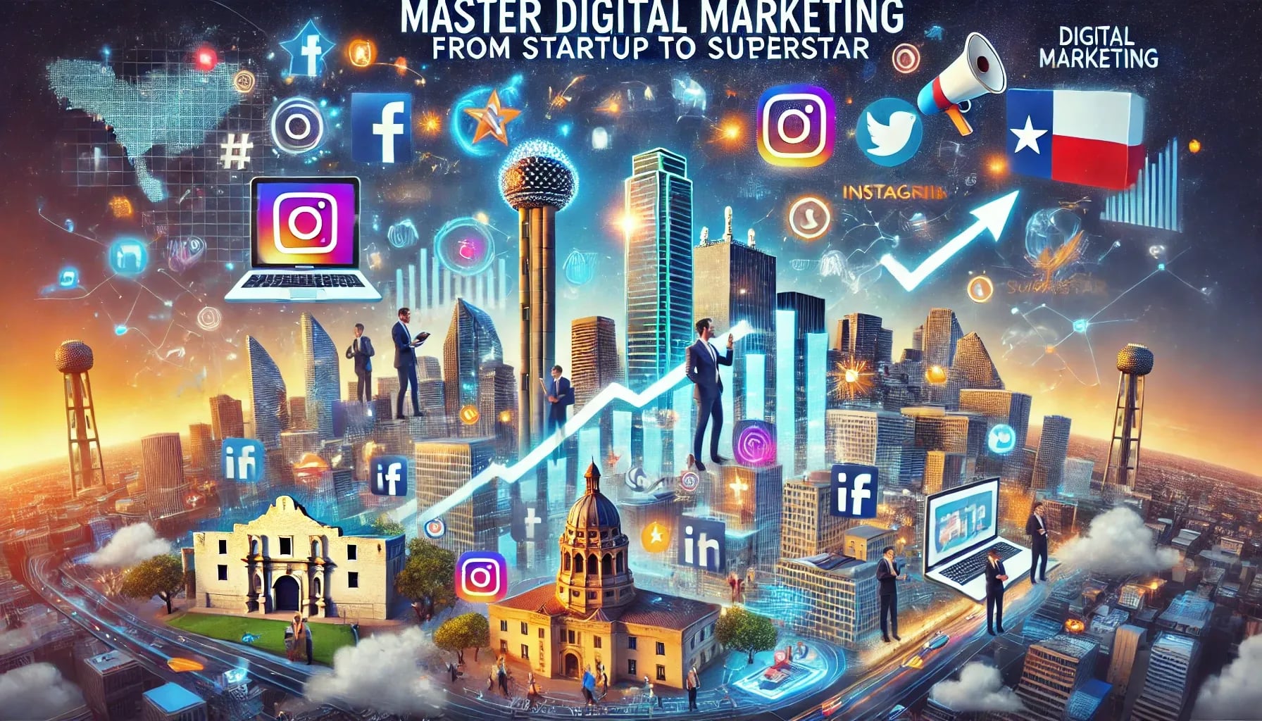 An attractive and vibrant digital marketing for startups and business founders across America. - Texas Startup Insider