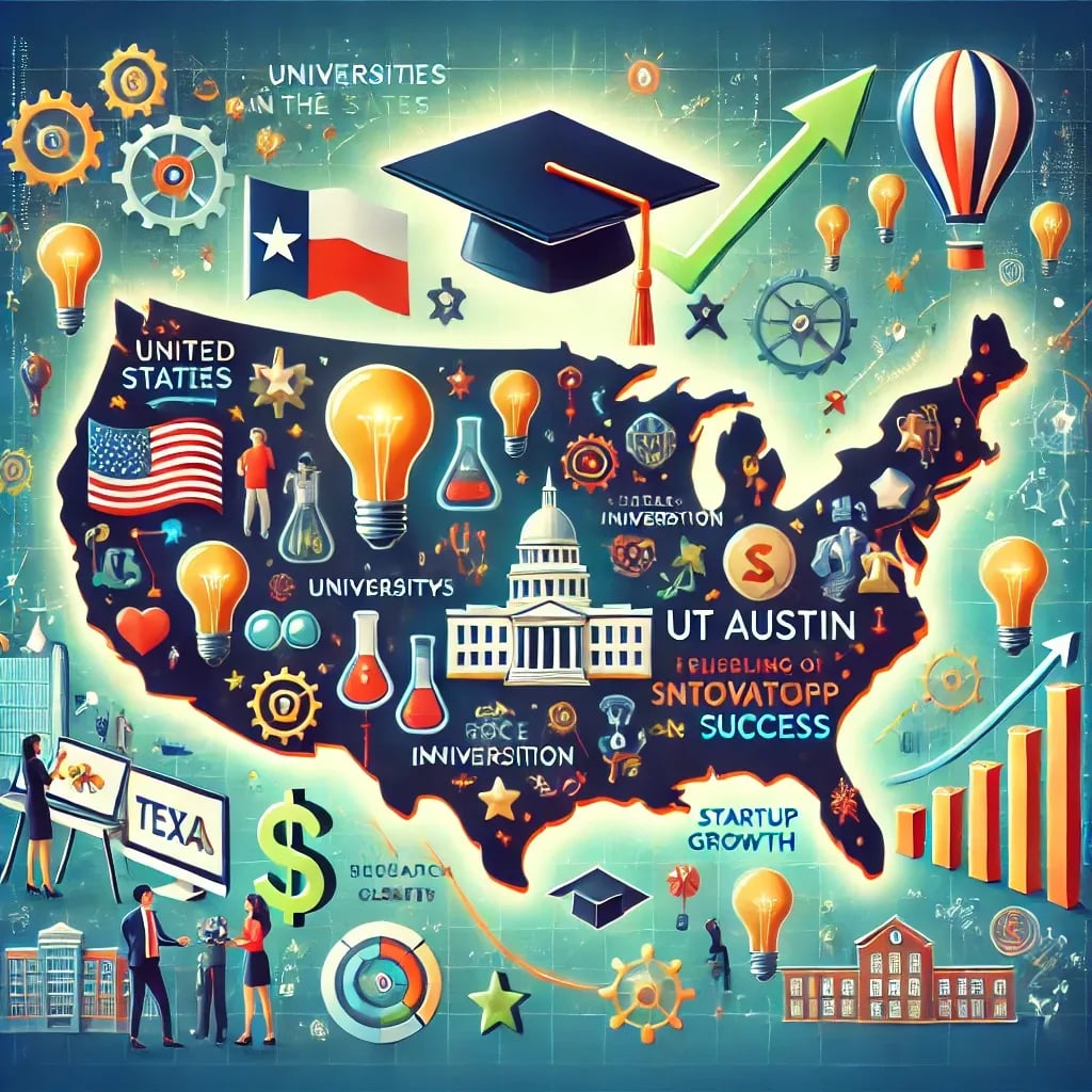 Universities in the United States fueling startup growth and success. Texas Startup Insider