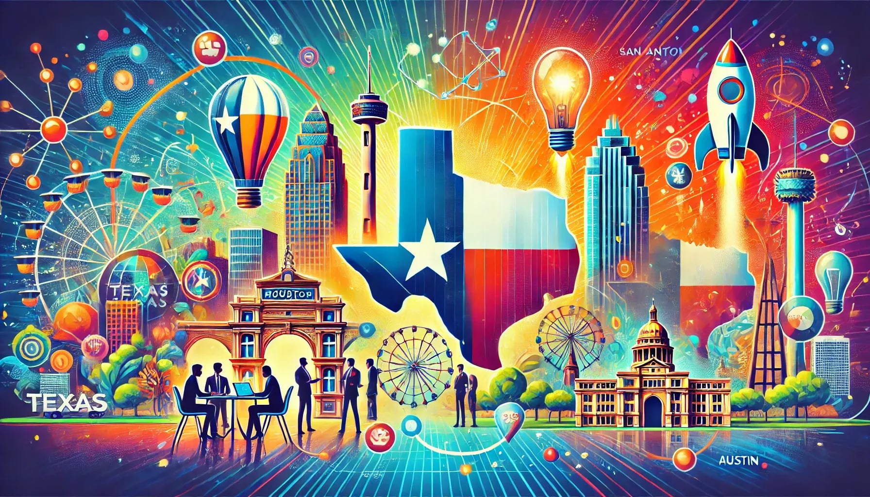 Showcasing the startup ecosystem in Texas, highlighting the four major cities_ Houston, Dallas, San Antonio - www.TexasStartupInsider.com