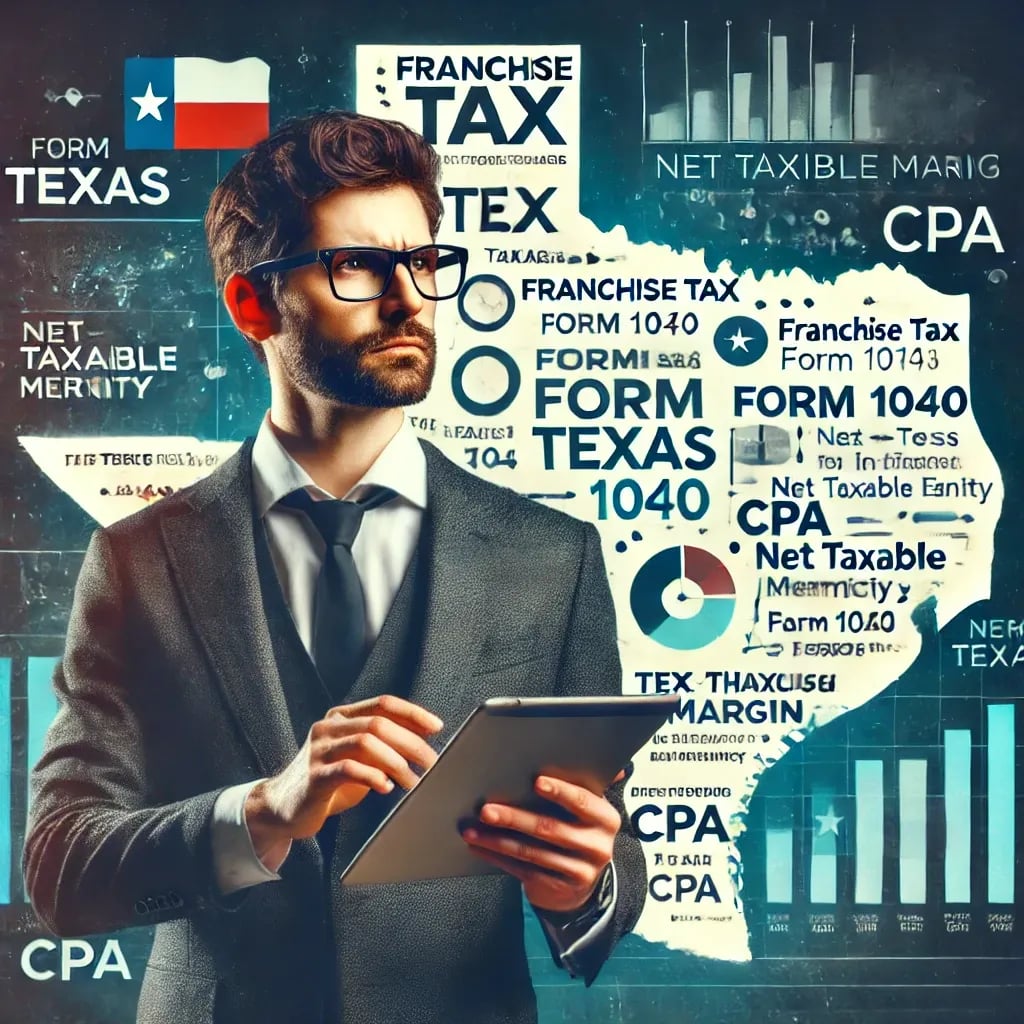 Entrepreneur in Texas, pondering over tax-related concepts while preparing to launch a startup in Texas, United States of America - Texas Startup Insider