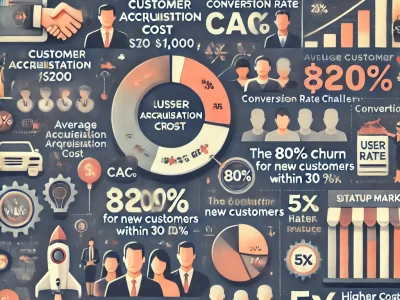 Key facts and figures about user acquisition challenges for early-stage U.S. startups. www.texasstartupinsider.com