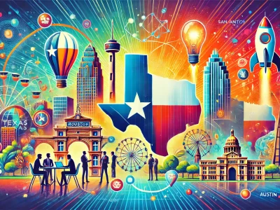 Showcasing the startup ecosystem in Texas, highlighting the four major cities_ Houston, Dallas, San Antonio - www.TexasStartupInsider.com