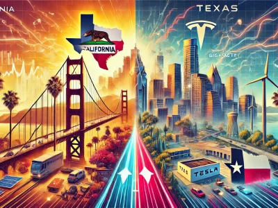 comparison between California and Texas, highlighting the shift of startups from California to Texas - Texas Startup Insider