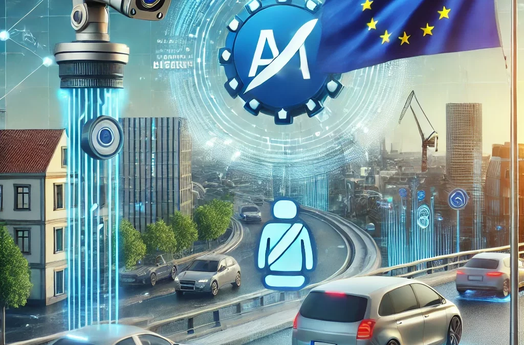 Futuristic European city with AI-powered road safety technology by Muhammad Farooq Rathod on European Startup Insider